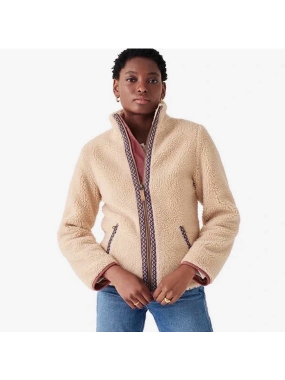Faherty Ashbury High Pile Sherpa Fleece Jacket